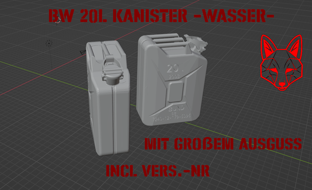 Wasserkanister 20l Bundeswehr